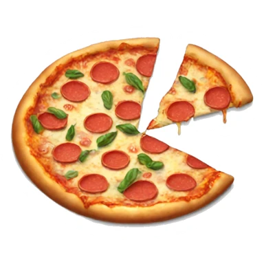 A delicious pizza emoji sticker