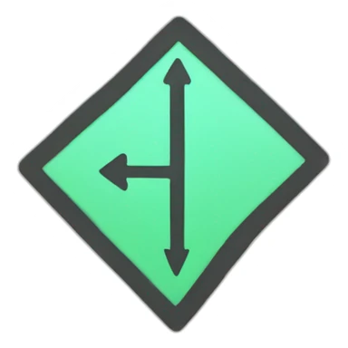 lineart arrow sticker