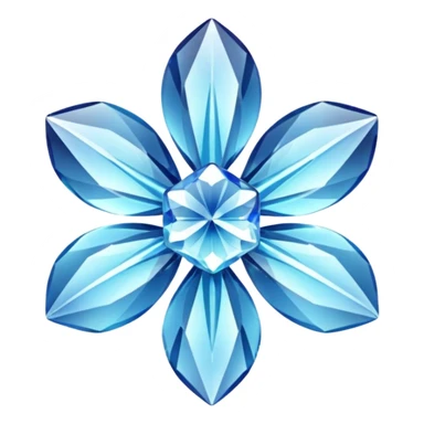 A crystal flower sticker