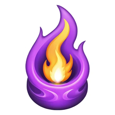 Purple Flame sticker