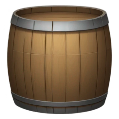 wooden barrel sticker