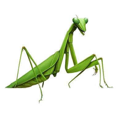 Praying mantis at church  sticker