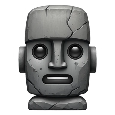 Atom moai sticker