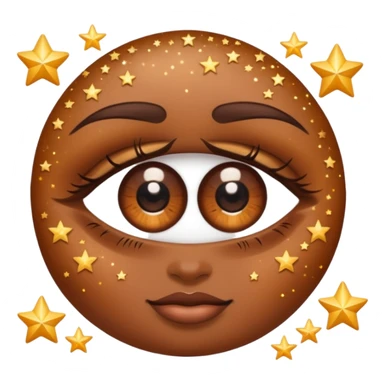 Eyes sparkling with stars(only eyes emoji 👀) sticker