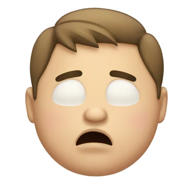 Chubby guy crying sticker