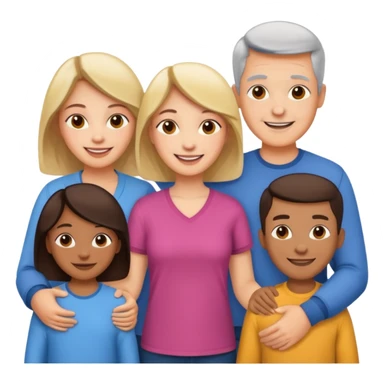 light full body family sticker