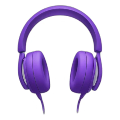 purple earphones sticker