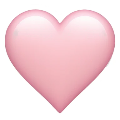 light pink heart sticker