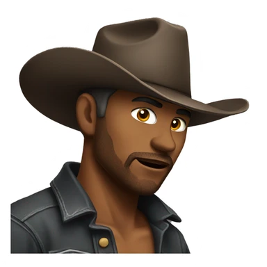 Hot cowboy  sticker
