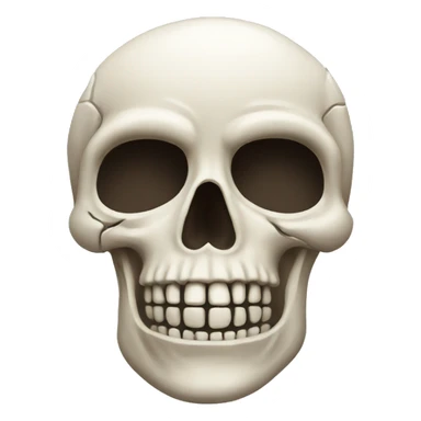 Skull saluting sticker