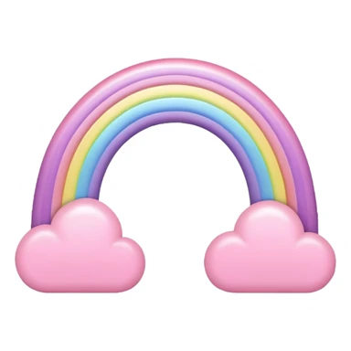 Pink Pastel rainbow sticker