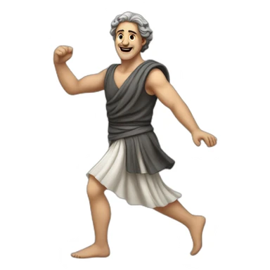 greek architect dancing sticker