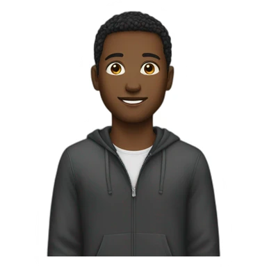 young black man sticker