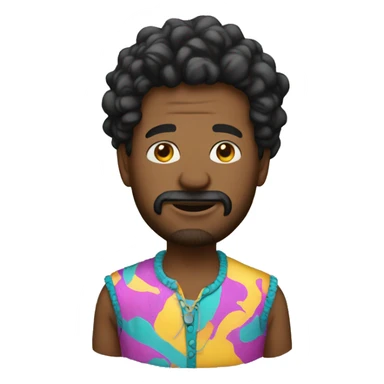 man in a crazy outfit  sticker