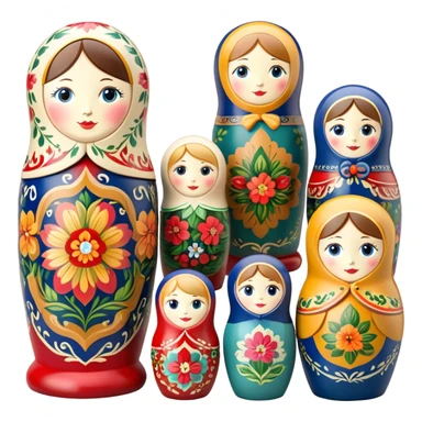  French-made nesting dolls sticker