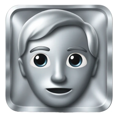 metal titanium sticker