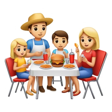 cookout with family  sticker