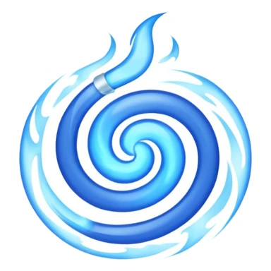 Blue fire sticker