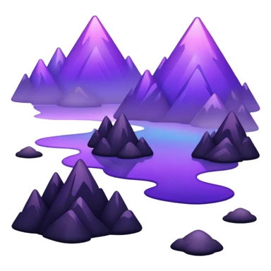  Black-purple-Iridescent-aesthetic-scenic-scenery-Decoration sticker