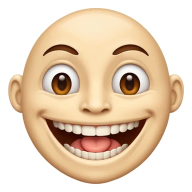 Human with an Giant mouth sticker