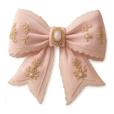 Make the gothic bow and accessories pastel colored, keep lace and velvet details, photorealistic style, keep background transparent. sticker