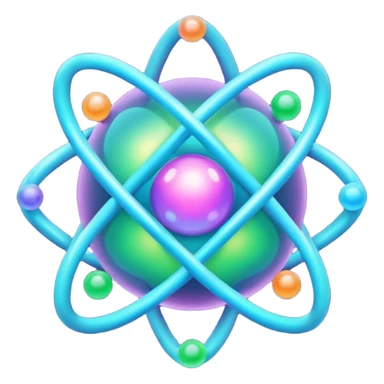 Molecule | Simple sphere/atom | Abstract, glowing particles, blurred shapes. sticker