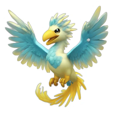 HeadBigEyey 4kHD PixelCube ShinyGlow GalarianArticuno sticker