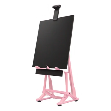 Pink art easel  sticker