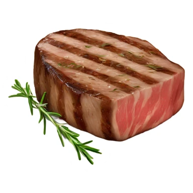 steak with rosemary sticker