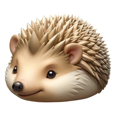 Beautiful and Majestic Hedgehog Portrait Emoji, Head and body resting in serene repose with a gentle, content smile, showcasing a delicately spiky yet soft body with eyes gently closed in peaceful slumber, Simplified yet exquisitely endearing features, highly detailed, glowing with a soft, drowsy forest light, high shine, relaxed and utterly enchanting, stylized with an air of timeless woodland majesty, soft glowing outline, capturing the essence of a beautiful and majestic hedgehog that embodies the serene charm of nature! sticker