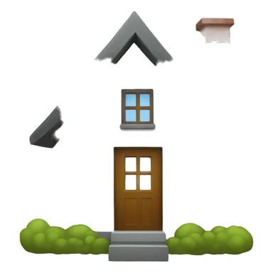 A simple house icon with a big “?” floating above it.
 sticker