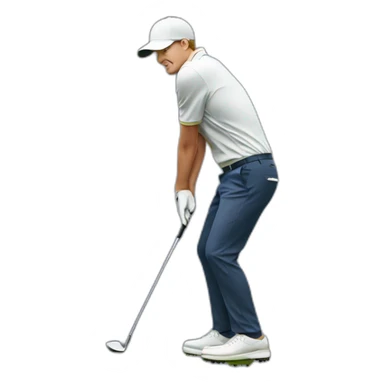 Golf player sticker
