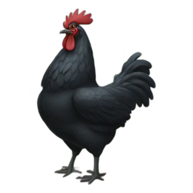 Big black chicken sticker