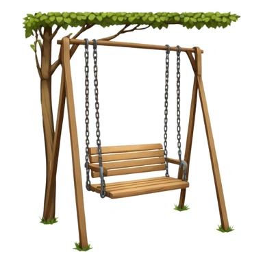 Swing in public park sticker