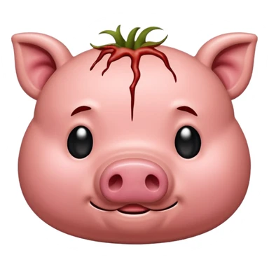 rotten pork meat sticker