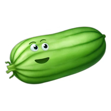 cucumber with baby sticker