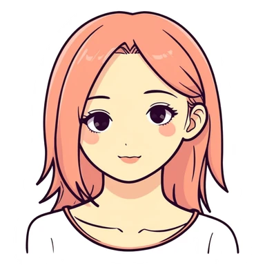 Girl with lover eyes sticker