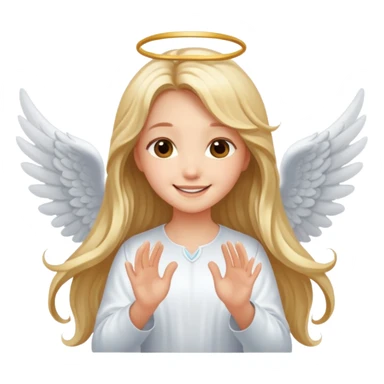 Cute girls with angel wings sticker