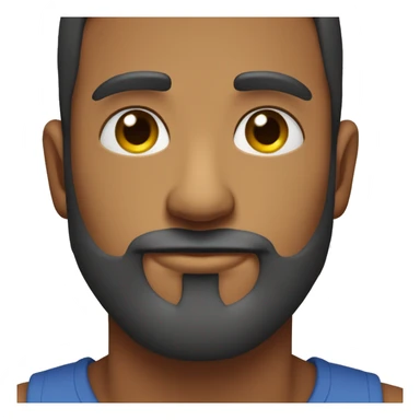 Homem careca de barba grisalhas olhos fleumático sorrindo sticker