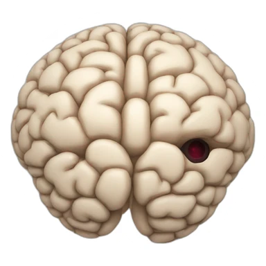Brain with aperture sticker