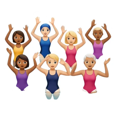 Water aerobics sticker