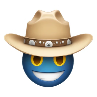 cowboy hat smile tear sticker