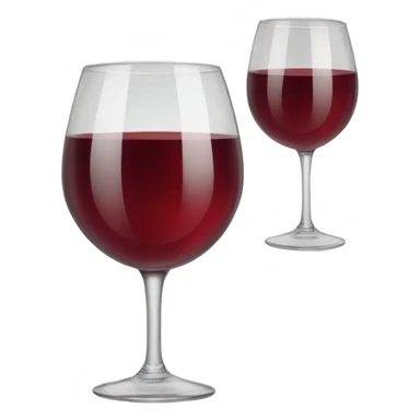 red two glasses of wine sticker