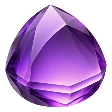 Cinematic Realistic Amethyst Emoji, Rich and soothing, with smooth, polished purple facets catching the light and casting soft, calming reflections. The deep violet hue seems to glow with an ethereal light, radiating peaceful energy and elegance. Soft glowing outline, capturing the essence of tranquility and mystery in a stunning amethyst. sticker