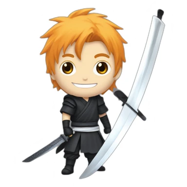 Ichigo Kurosaki with sword sticker