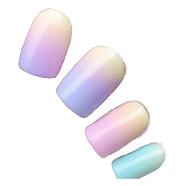 Pastel ombré nails  sticker