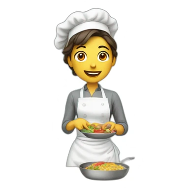 Femme qui fais la cuisine sticker