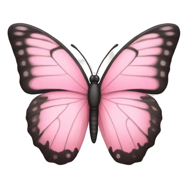 Light pink butterfly emoji sticker