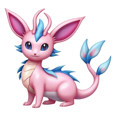 Shiny Cute Milotic-Sylveon-Espeon-Vaporeon-Dragonair-Pokémon full body sticker