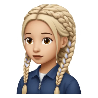 A girl with elongated ba sticker